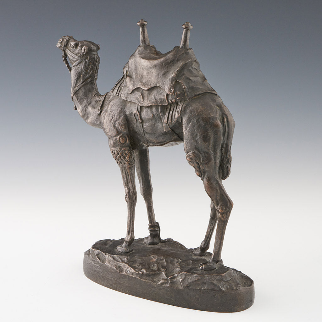 Antoine Louis Barye. 19th Century Bronze. barctrian Camel - Jeroen Markies Art Deco