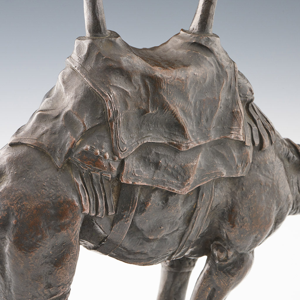 Antoine Louis Barye. 19th Century Bronze. barctrian Camel - Jeroen Markies Art Deco