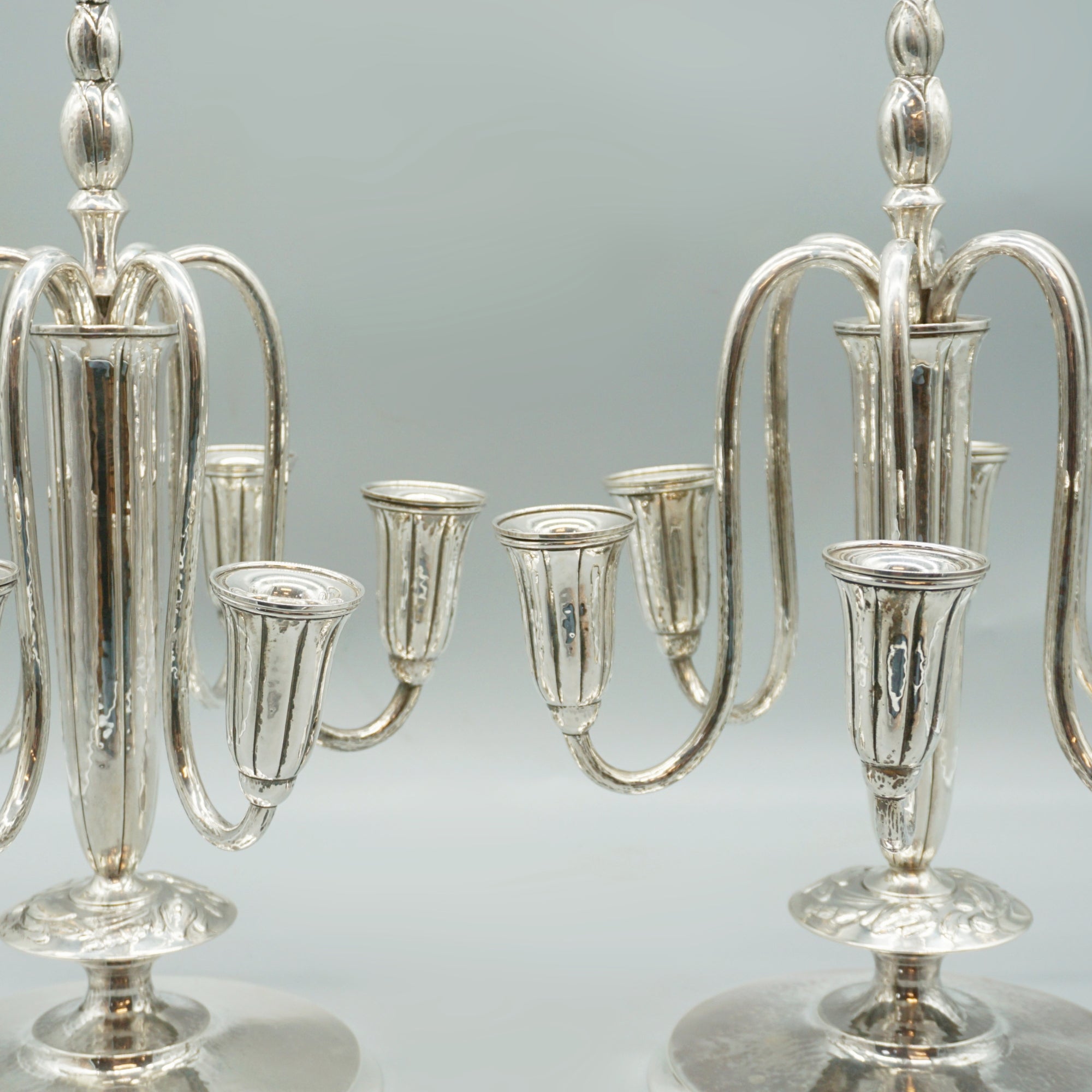 German 925 Silver 1950's Candelabrum by WIlhelm Pfeiffer - Markies Antiques Ltd