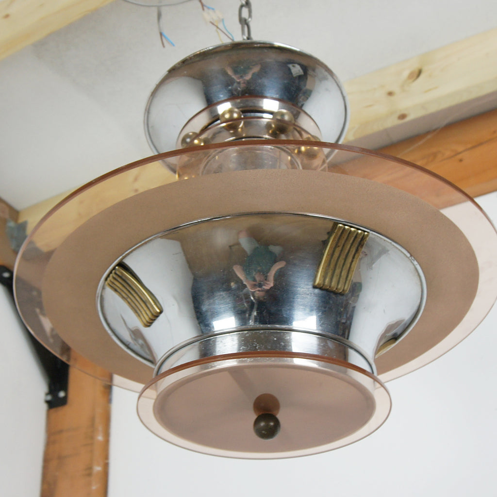 Art Deco Ceiling Light by Petitot