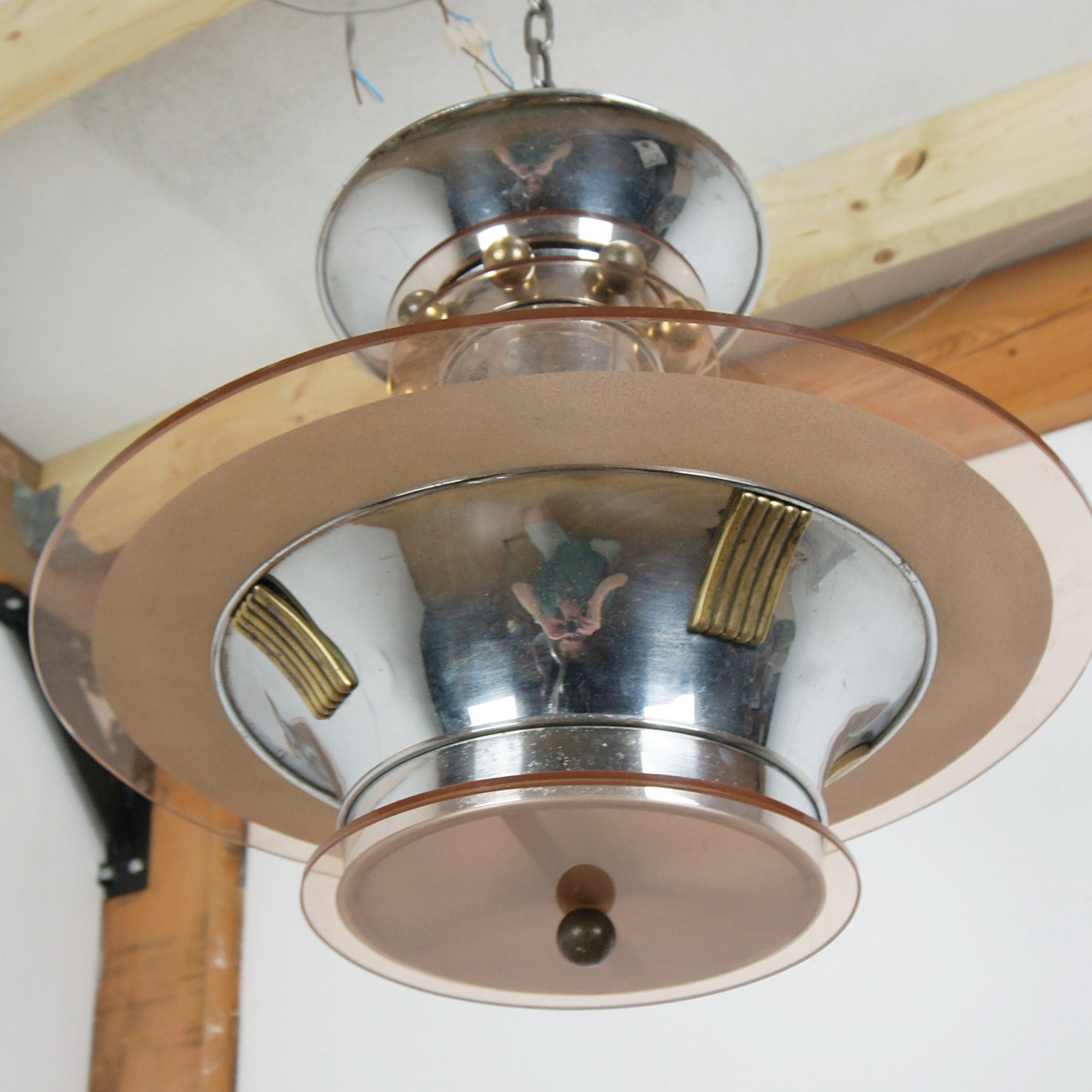 Art Deco Ceiling Light by Petitot