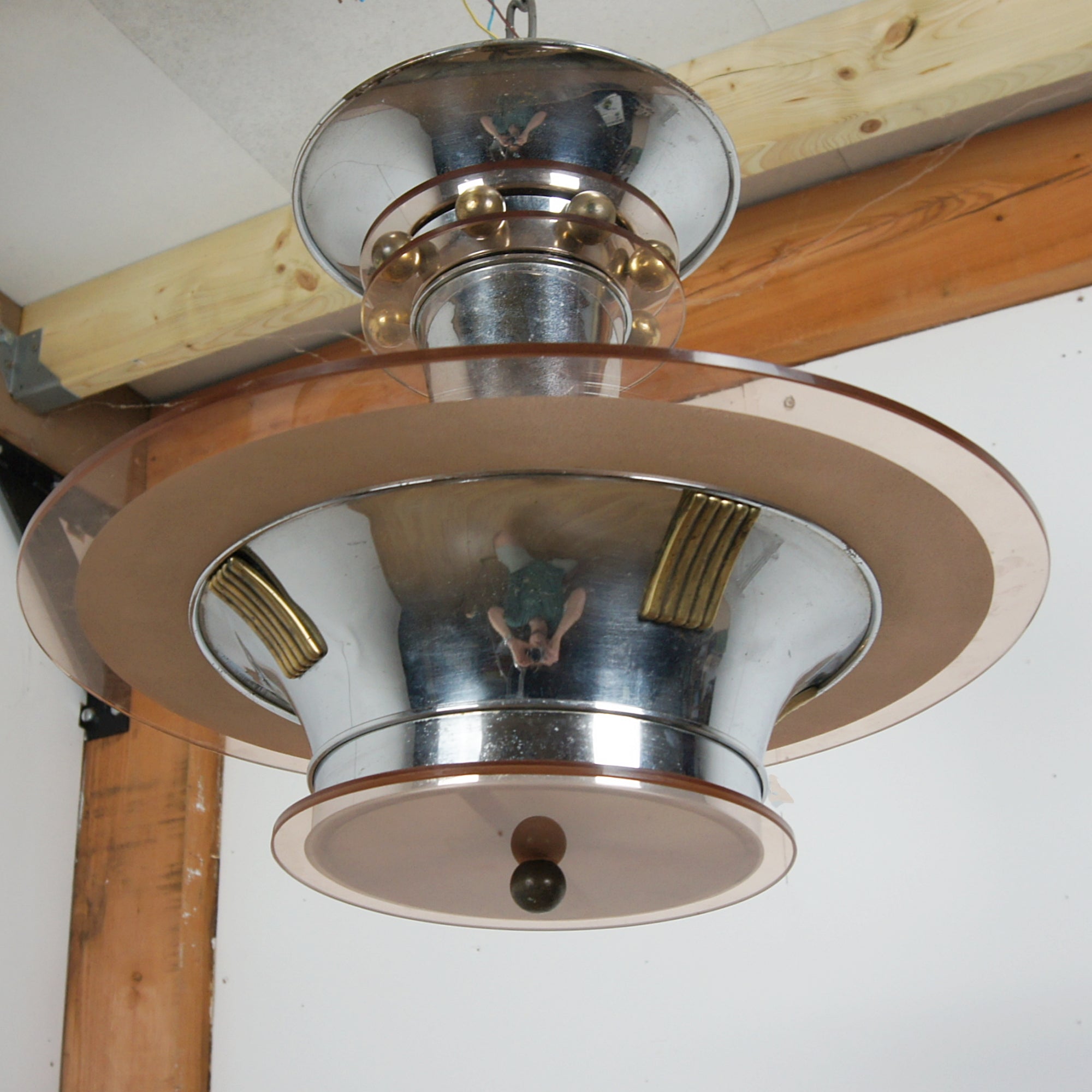 Art Deco Ceiling Light by Petitot