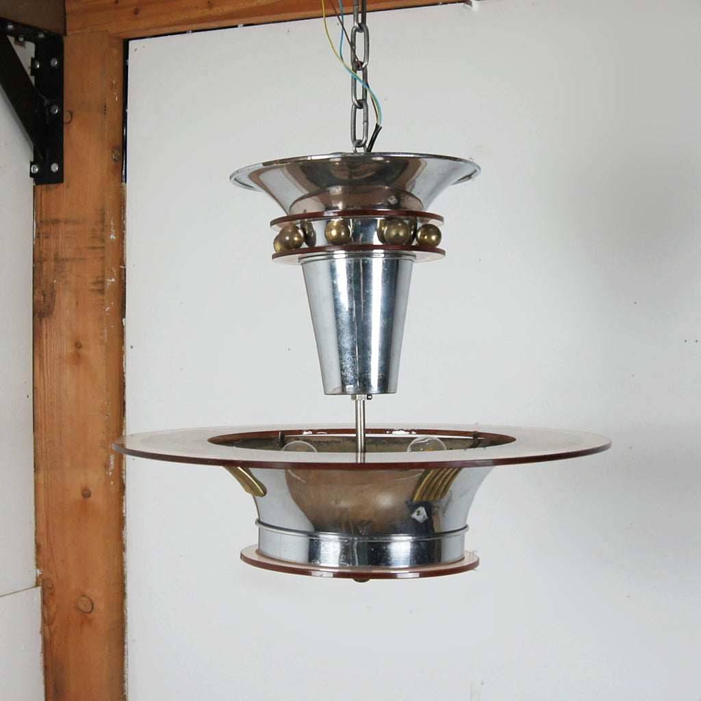 Art Deco Ceiling Light by Petitot