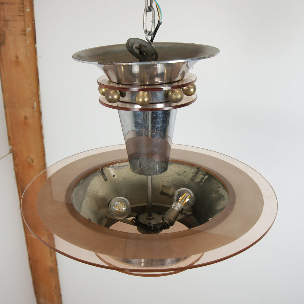Art Deco Ceiling Light by Petitot