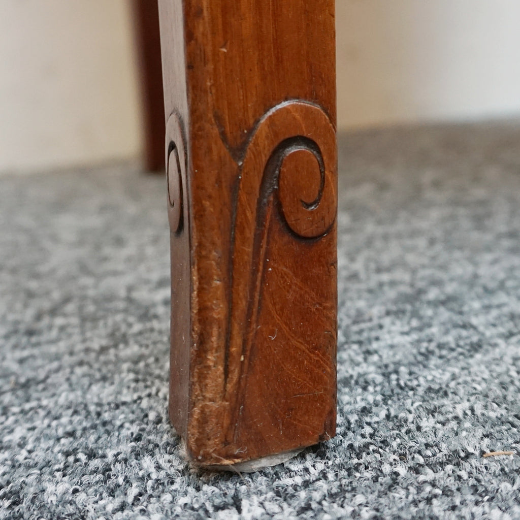 A Pair of Art Deco Side Chairs. Solid walnut, cream leather upholstery. 1930s seating. period chairs. art deco furniture - Jeroen Markies Art Deco