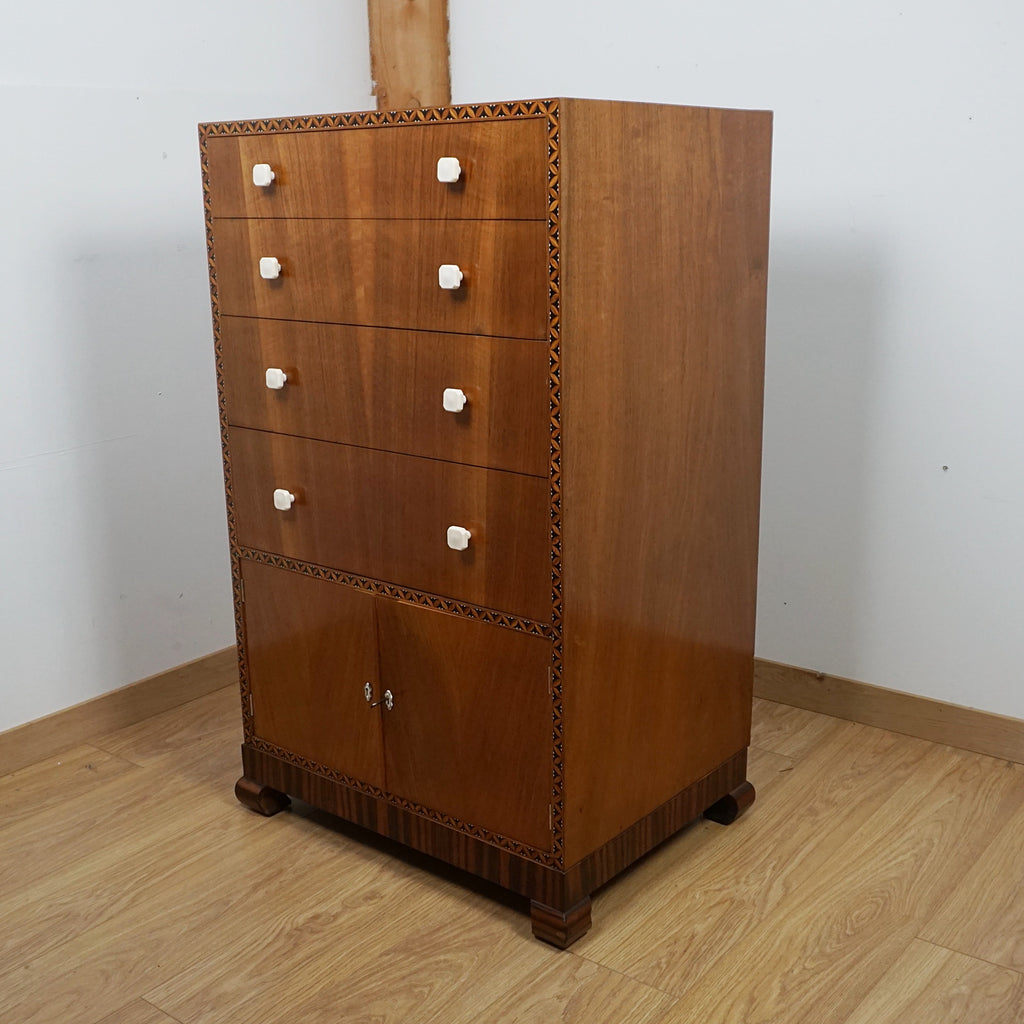 Art Deco lowboy Chest - Markies Antiques Ltd
