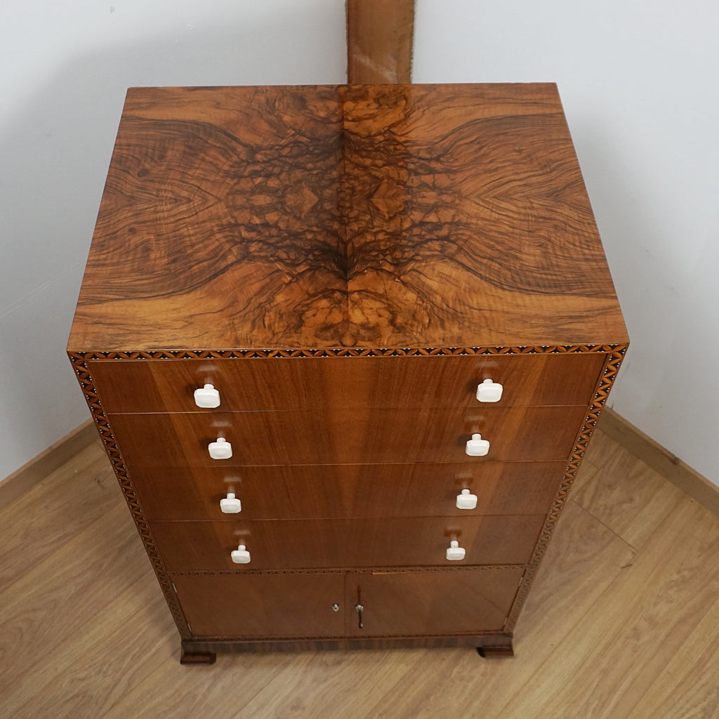 Art Deco lowboy Chest - Markies Antiques Ltd