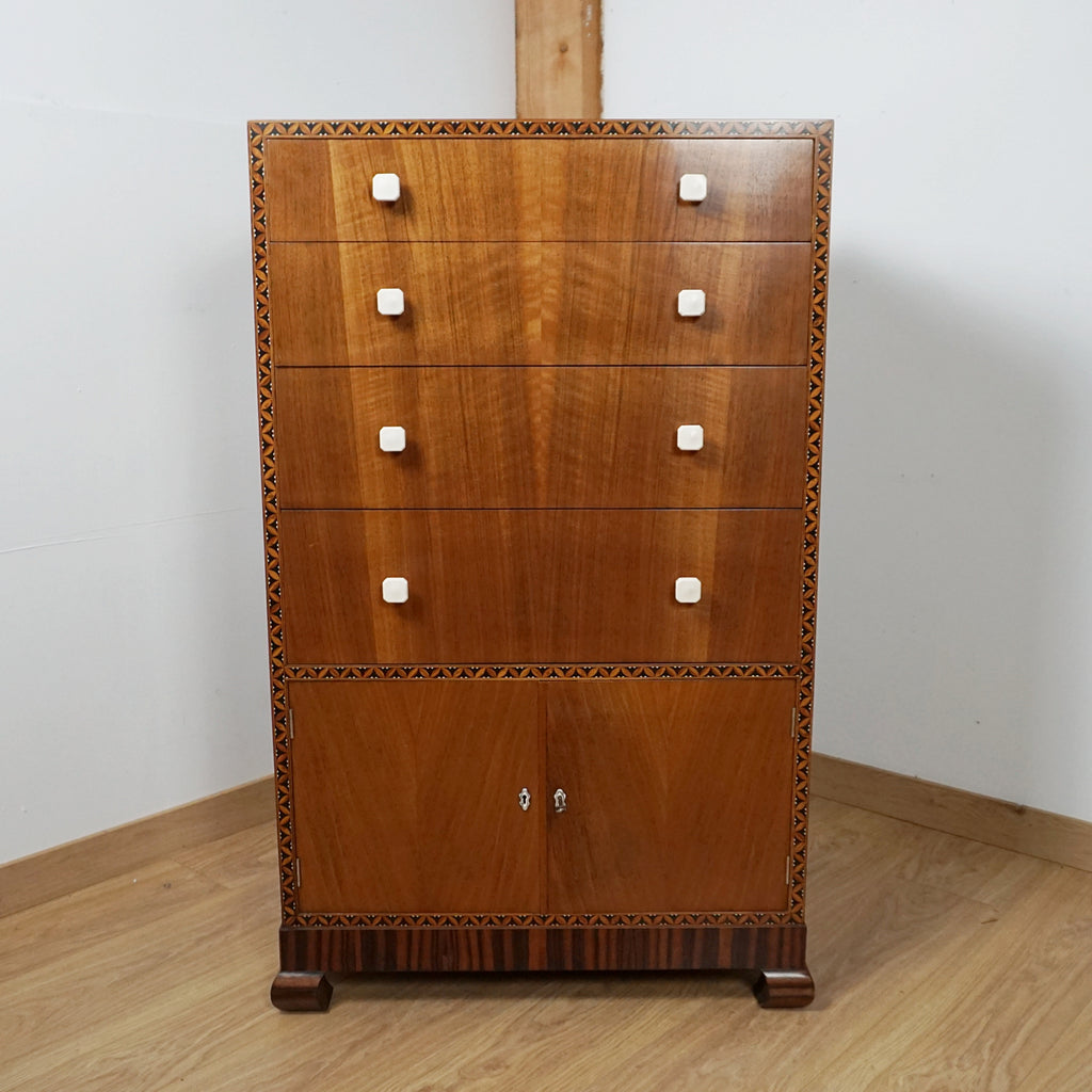 Art Deco lowboy Chest - Markies Antiques Ltd