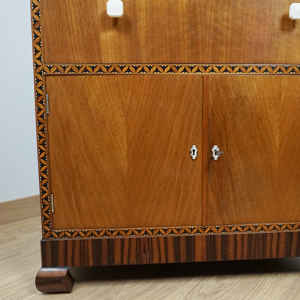 Art Deco lowboy Chest - Markies Antiques Ltd