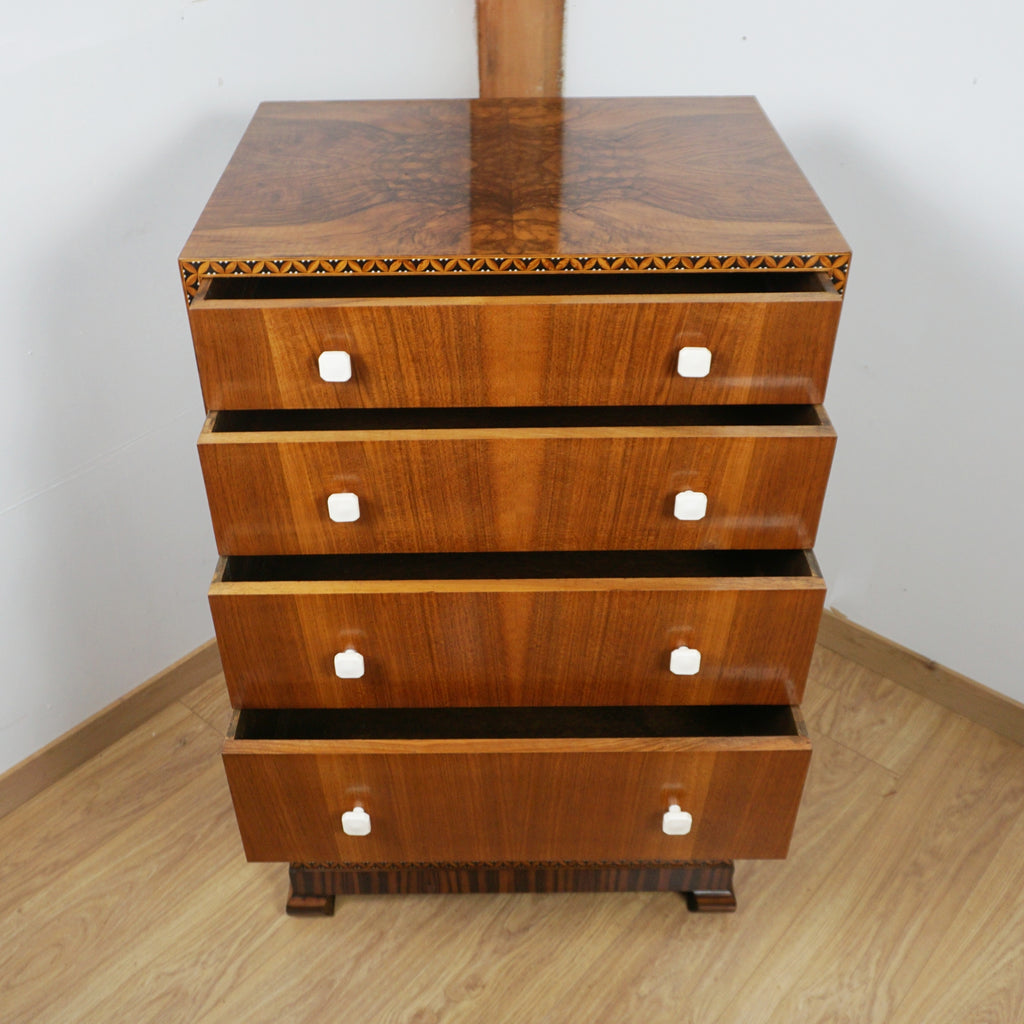Art Deco lowboy Chest - Markies Antiques Ltd