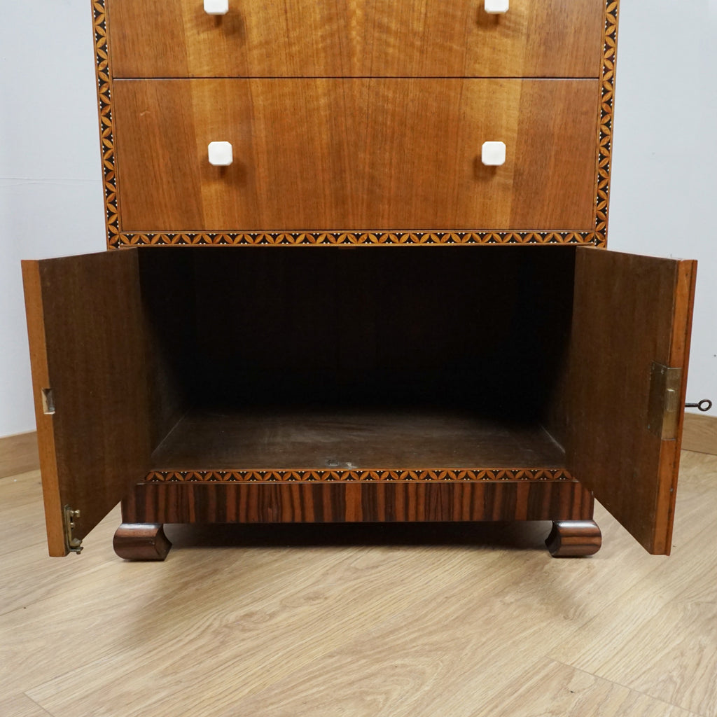 Art Deco lowboy Chest - Markies Antiques Ltd