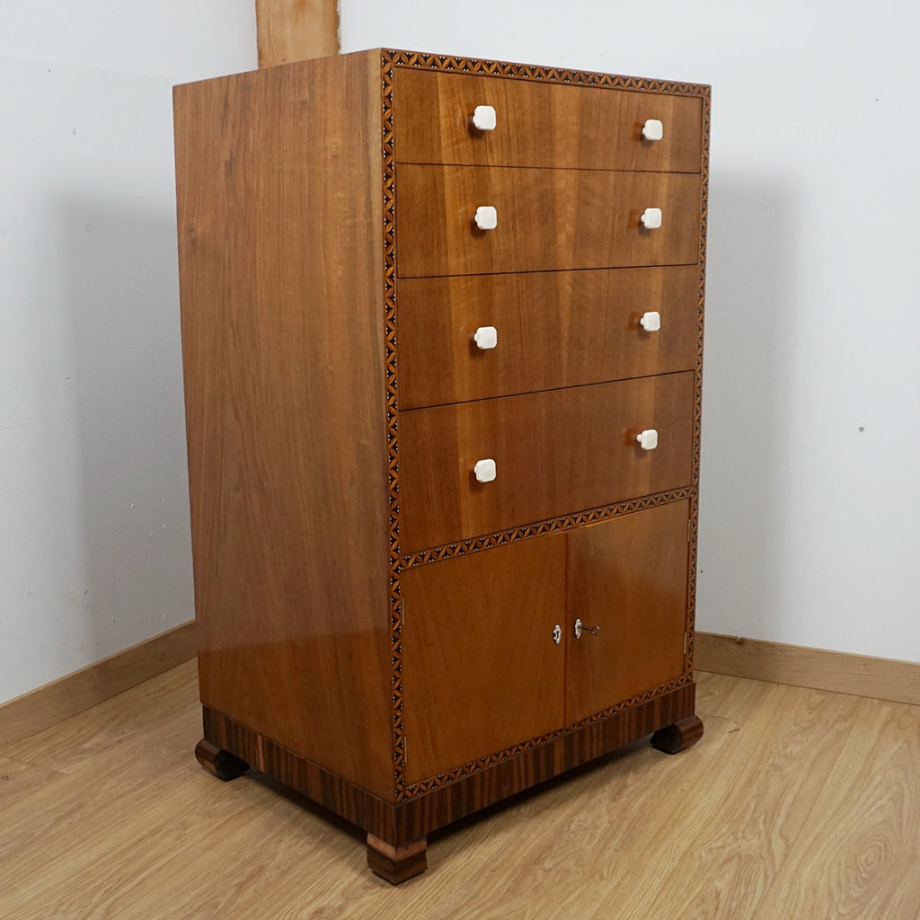 Art Deco lowboy Chest - Markies Antiques Ltd
