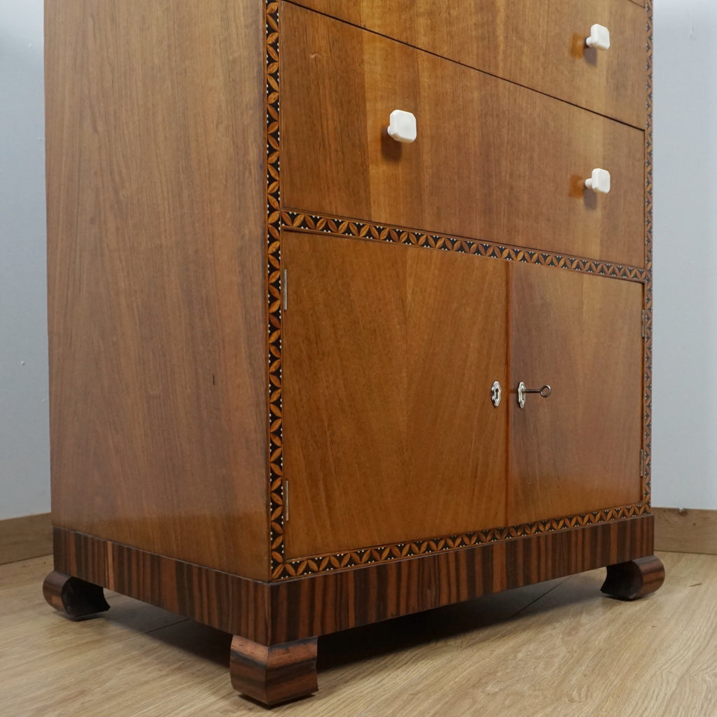 Art Deco lowboy Chest - Markies Antiques Ltd