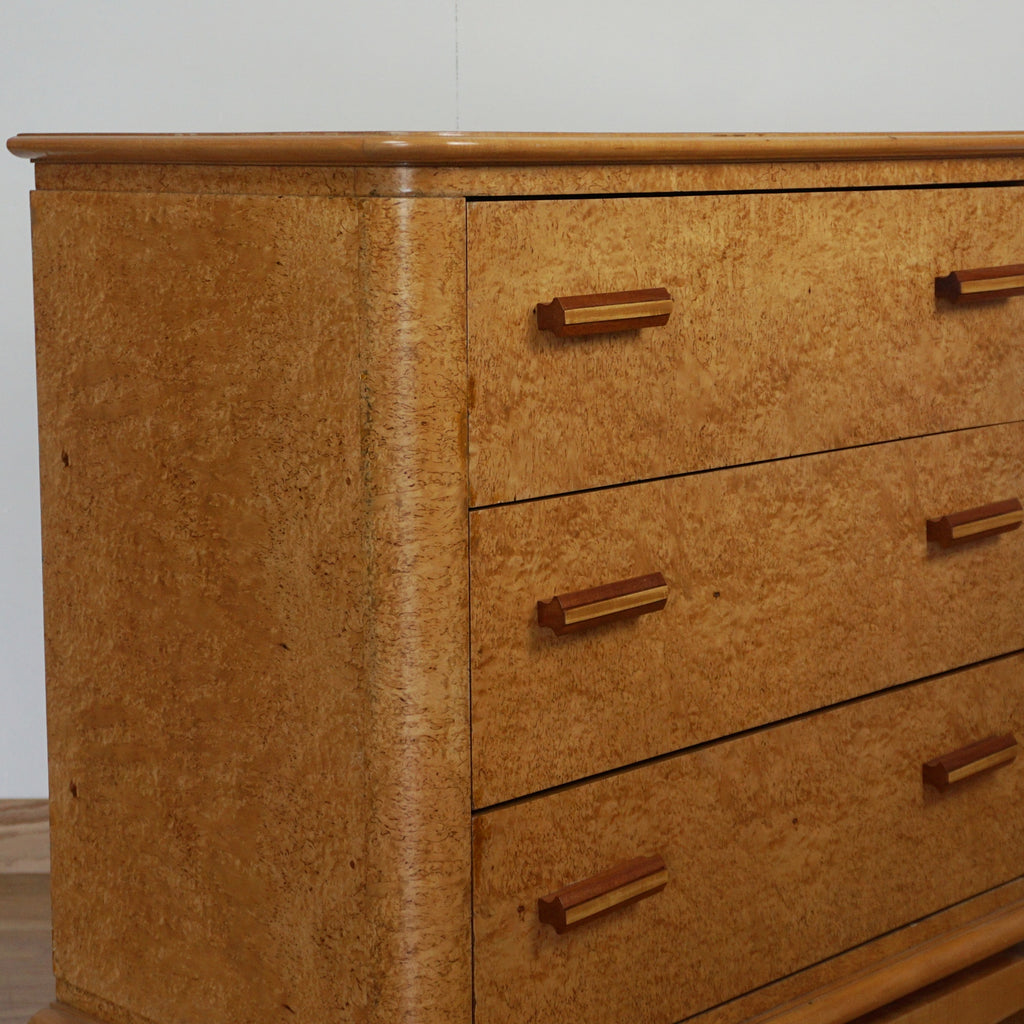 Art Deco Karelian Birch Chest of Drawers - Jeroen Markies Art Deco 