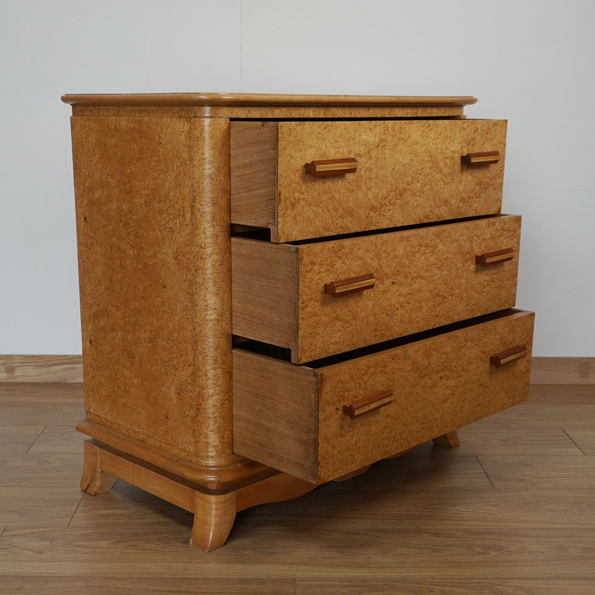 Art Deco Karelian Birch Chest of Drawers - Jeroen Markies Art Deco 