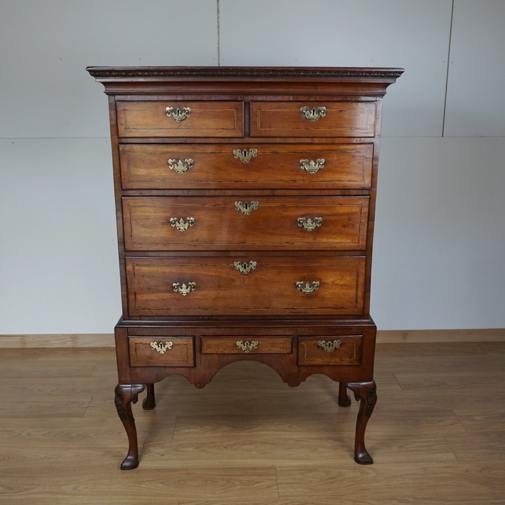 Stunning Quality Charles II Walnut Chest on Stand - Jeroen Markies Art Deco