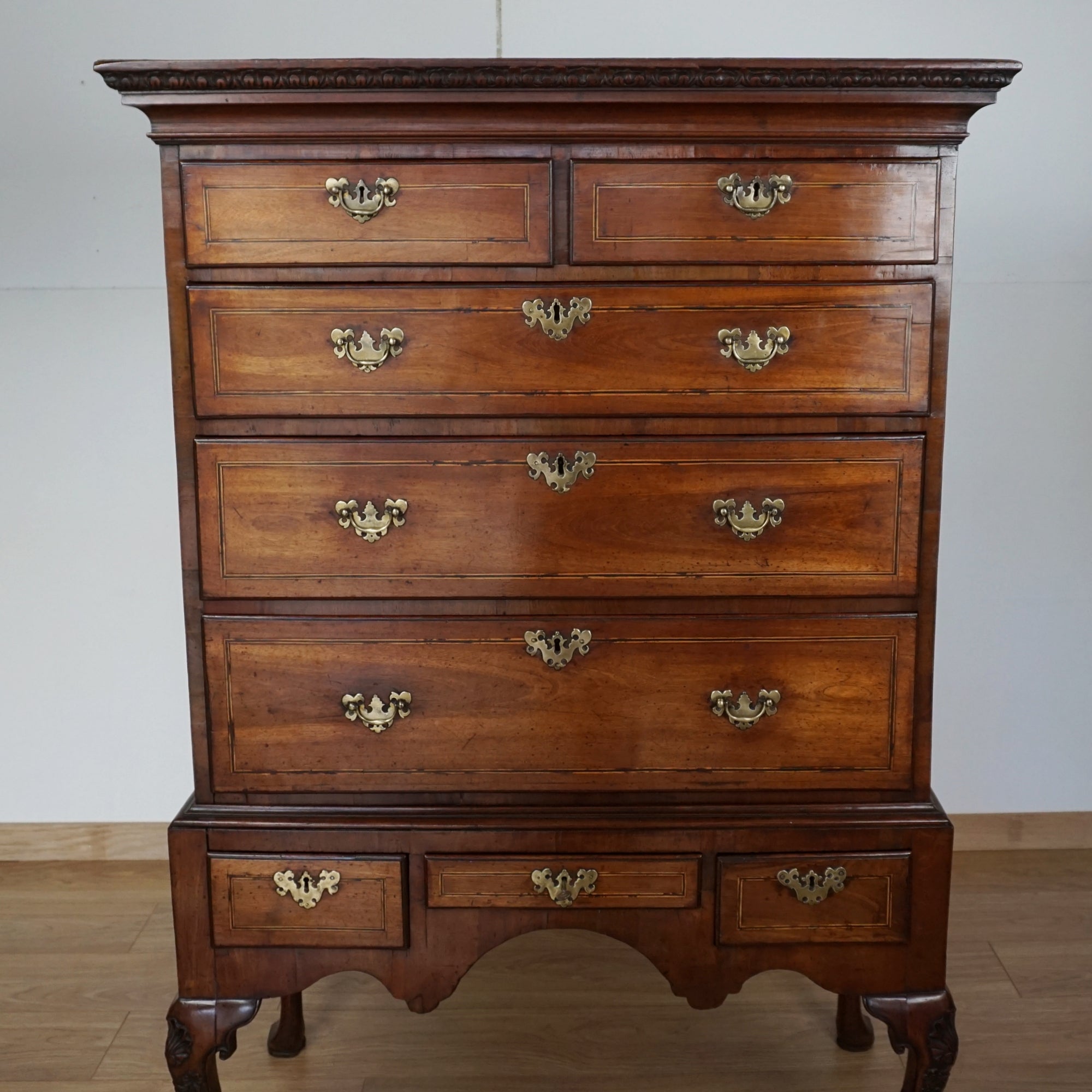 Stunning Quality Charles II Walnut Chest on Stand - Jeroen Markies Art Deco