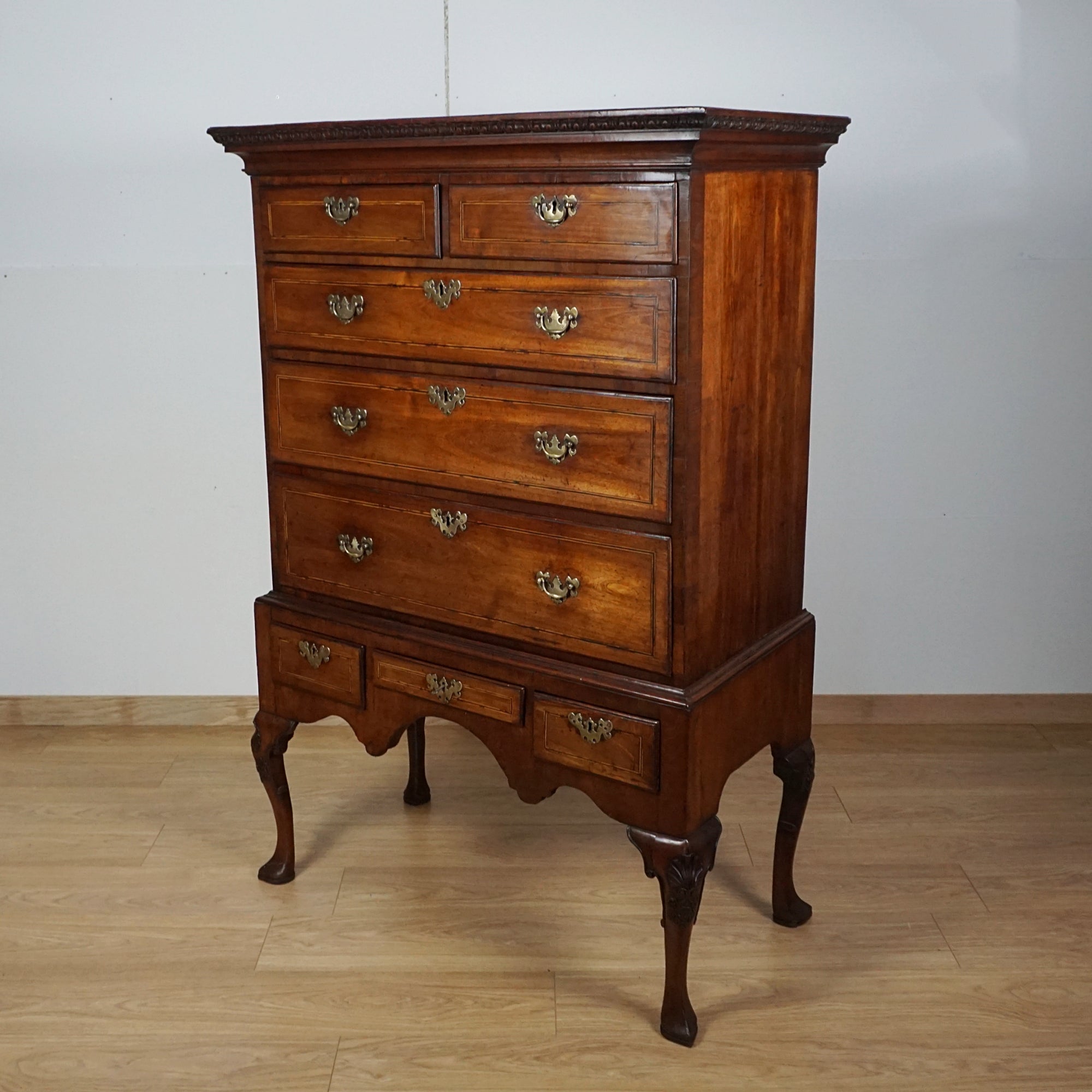 Stunning Quality Charles II Walnut Chest on Stand - Jeroen Markies Art Deco