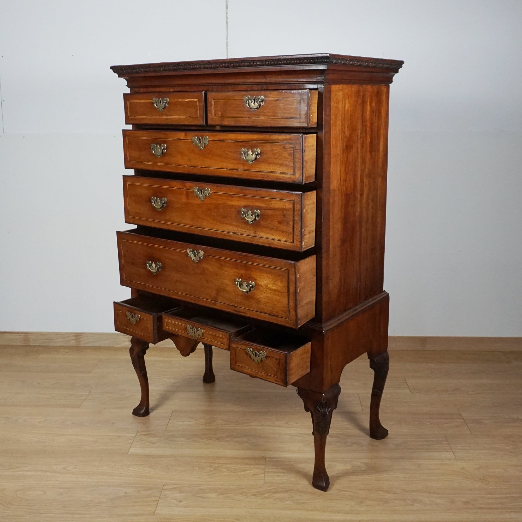 Stunning Quality Charles II Walnut Chest on Stand - Jeroen Markies Art Deco