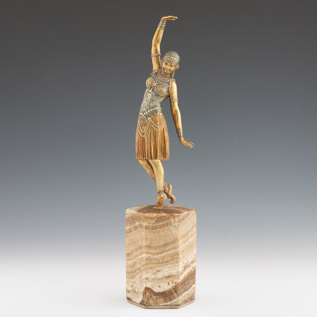 Demetre Chiparus - Dancer of Lebanon - Original Chiparus Bronze Sculpture - Jeroen Markies Art Deco