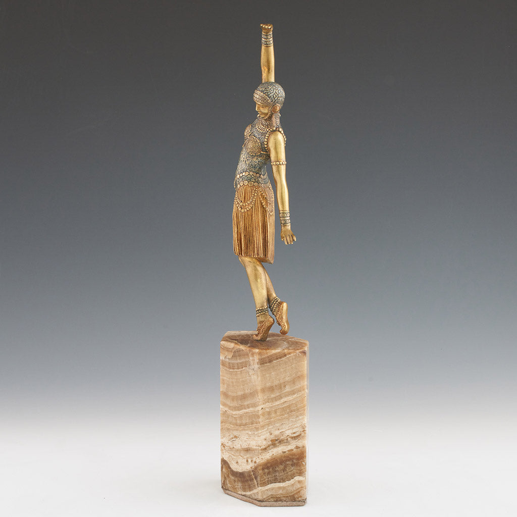 Demetre Chiparus - Dancer of Lebanon - Original Chiparus Bronze Sculpture - Jeroen Markies Art Deco