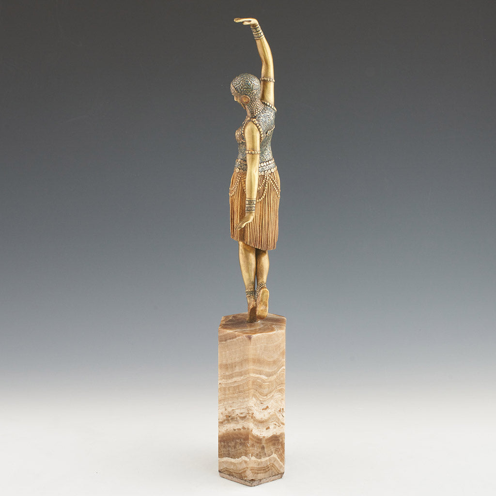 Demetre Chiparus - Dancer of Lebanon - Original Chiparus Bronze Sculpture - Jeroen Markies Art Deco