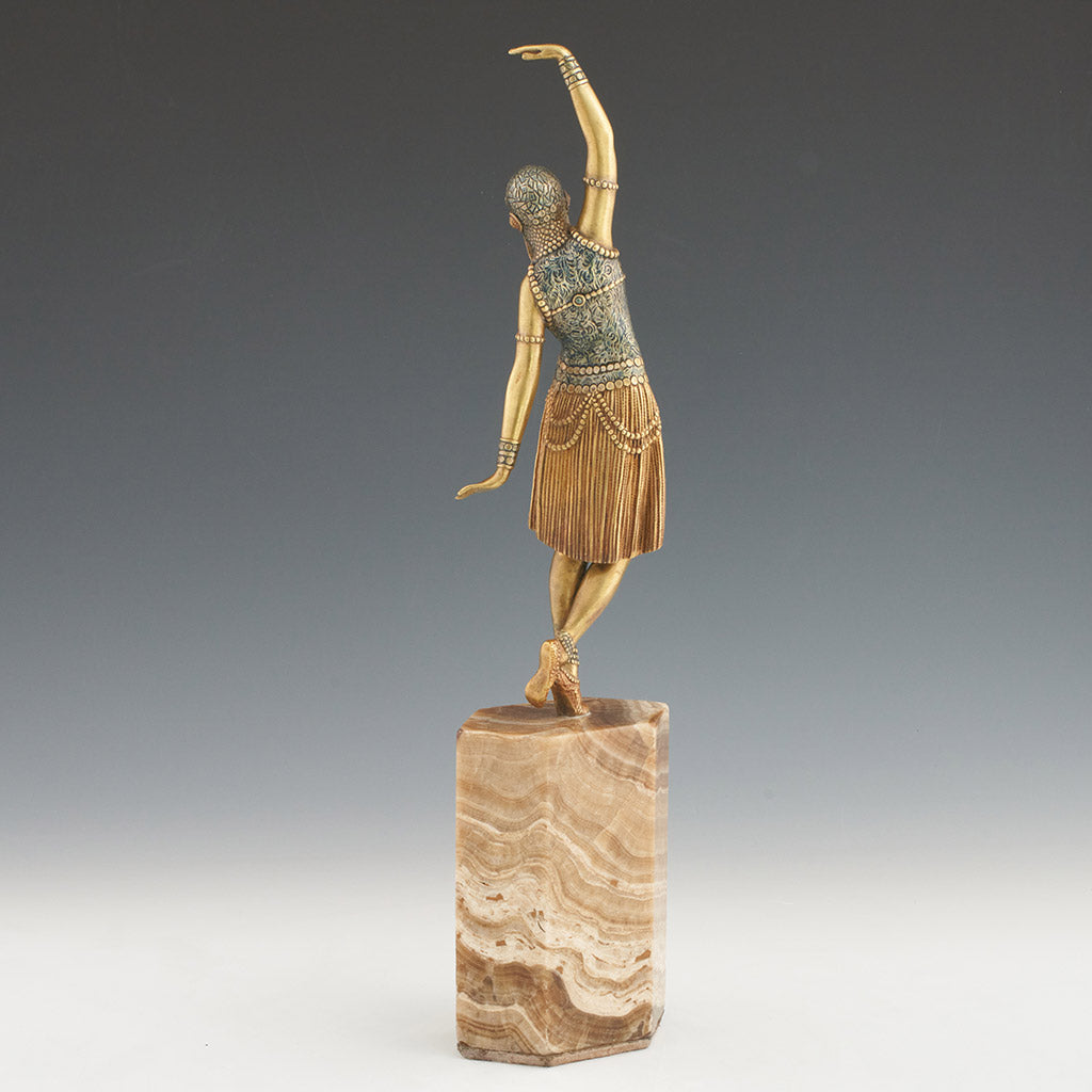 Demetre Chiparus - Dancer of Lebanon - Original Chiparus Bronze Sculpture - Jeroen Markies Art Deco