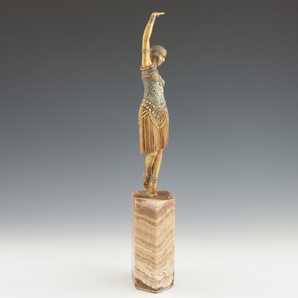 Demetre Chiparus - Dancer of Lebanon - Original Chiparus Bronze Sculpture - Jeroen Markies Art Deco