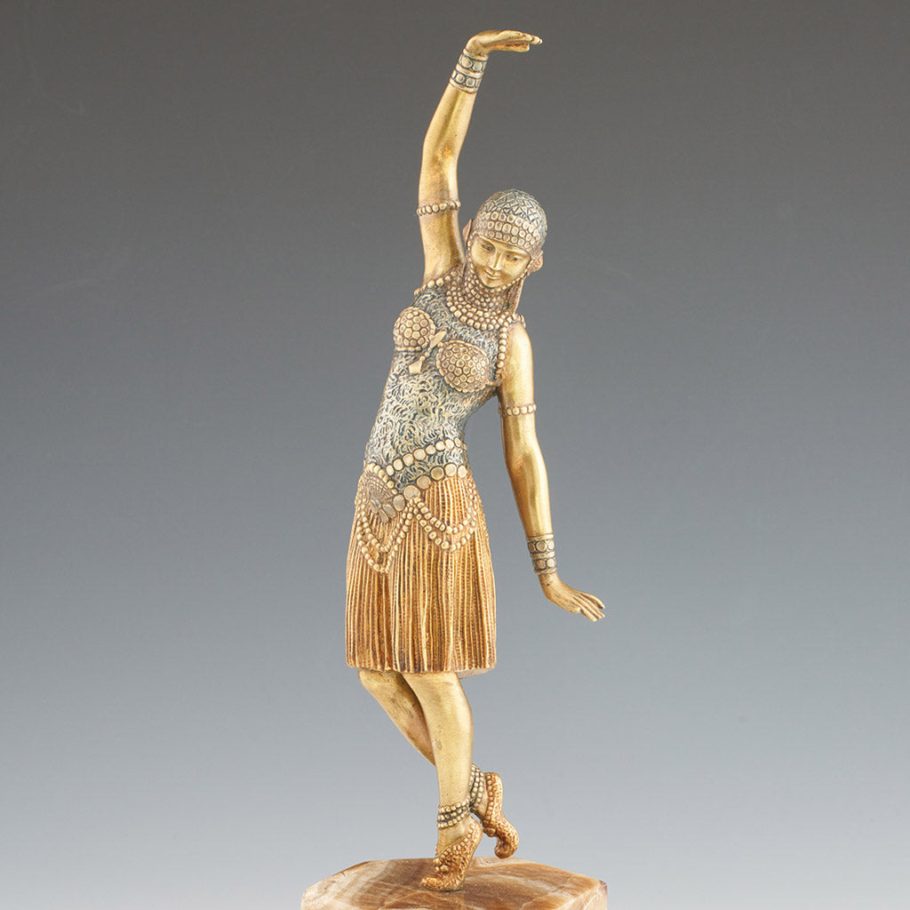Demetre Chiparus - Dancer of Lebanon - Original Chiparus Bronze Sculpture - Jeroen Markies Art Deco