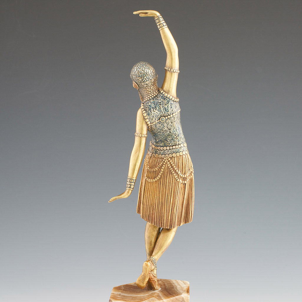 Demetre Chiparus - Dancer of Lebanon - Original Chiparus Bronze Sculpture - Jeroen Markies Art Deco