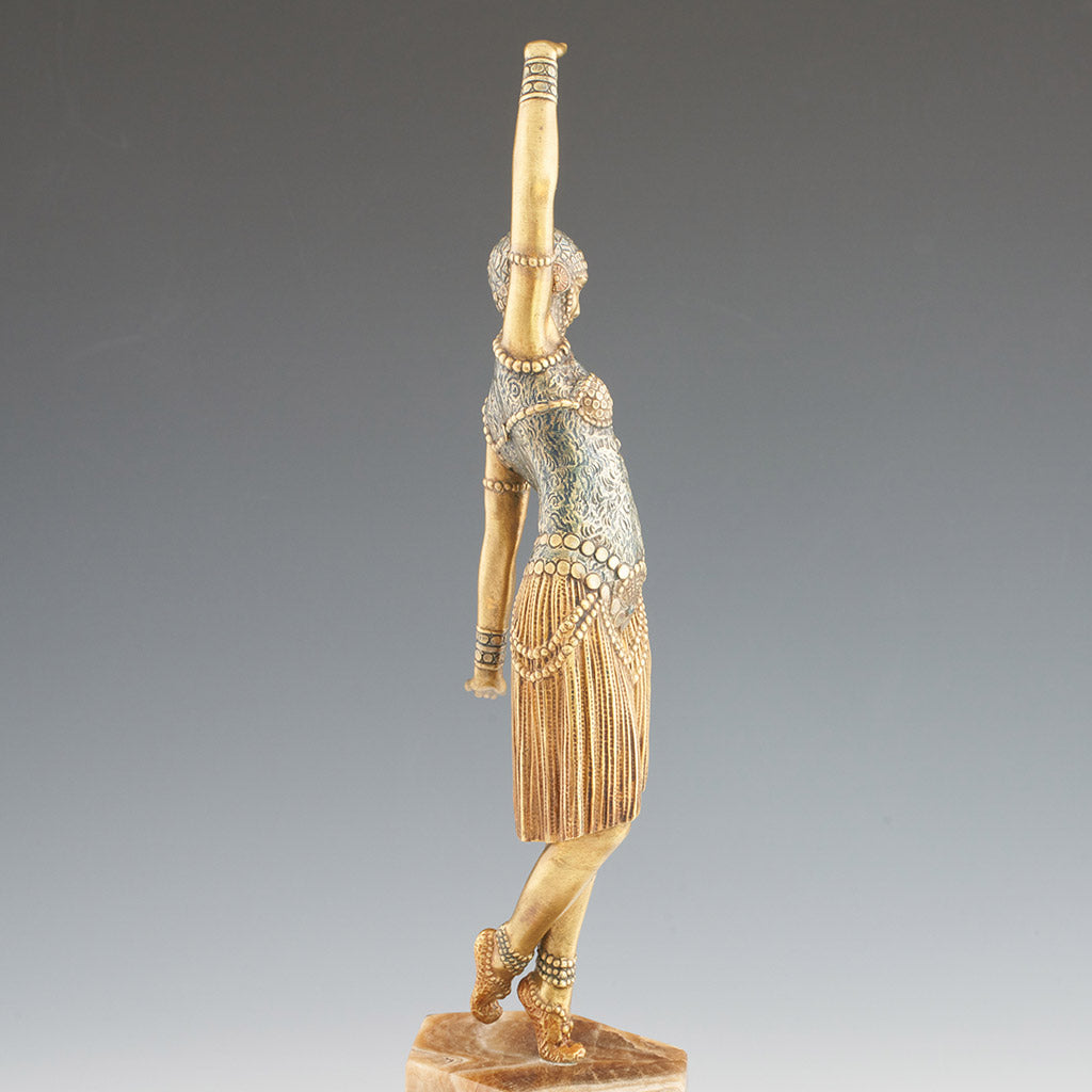 Demetre Chiparus - Dancer of Lebanon - Original Chiparus Bronze Sculpture - Jeroen Markies Art Deco