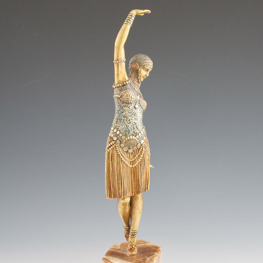 Demetre Chiparus - Dancer of Lebanon - Original Chiparus Bronze Sculpture - Jeroen Markies Art Deco