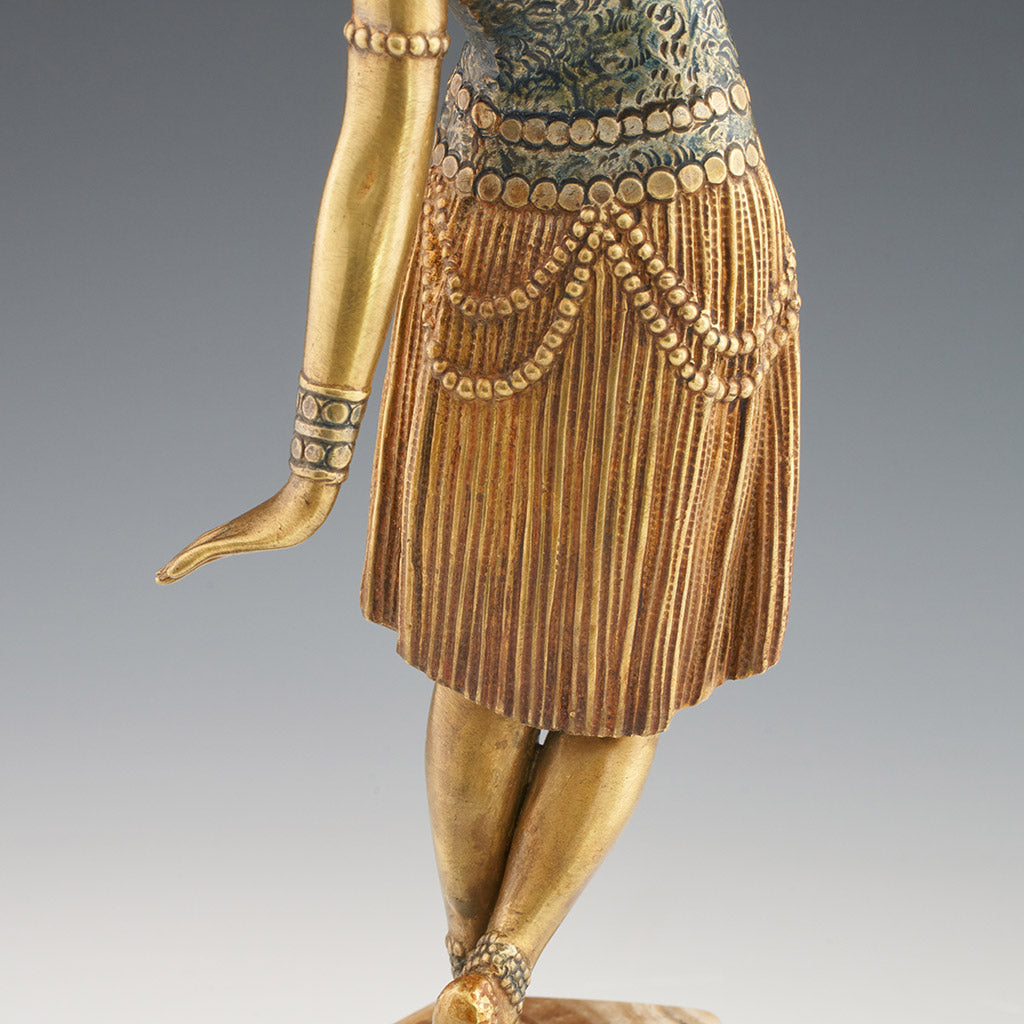 Demetre Chiparus - Dancer of Lebanon - Original Chiparus Bronze Sculpture - Jeroen Markies Art Deco