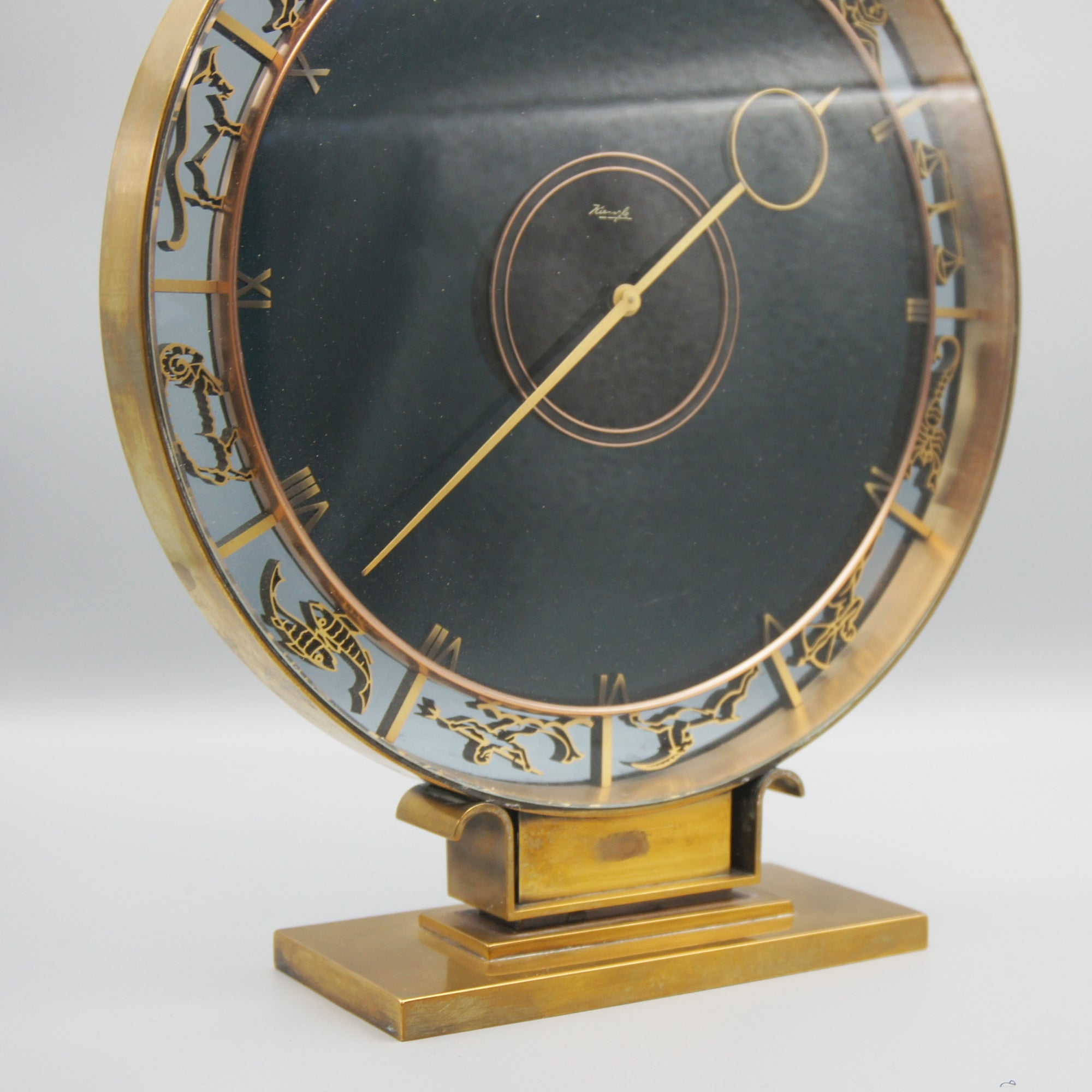 Heindrich Moller for Kienzle Art Deco Zodiac Clock - Markies Antiques Ltd