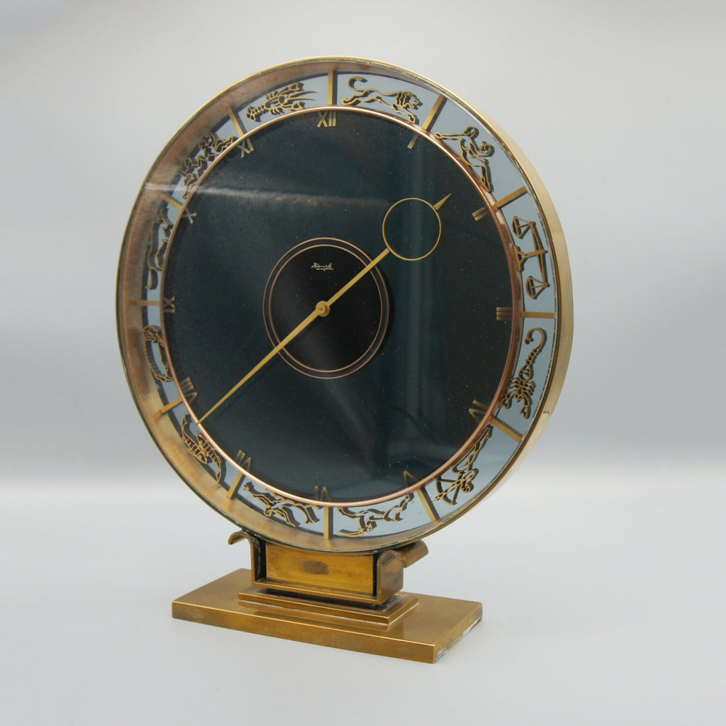 Heindrich Moller for Kienzle Art Deco Zodiac Clock - Markies Antiques Ltd