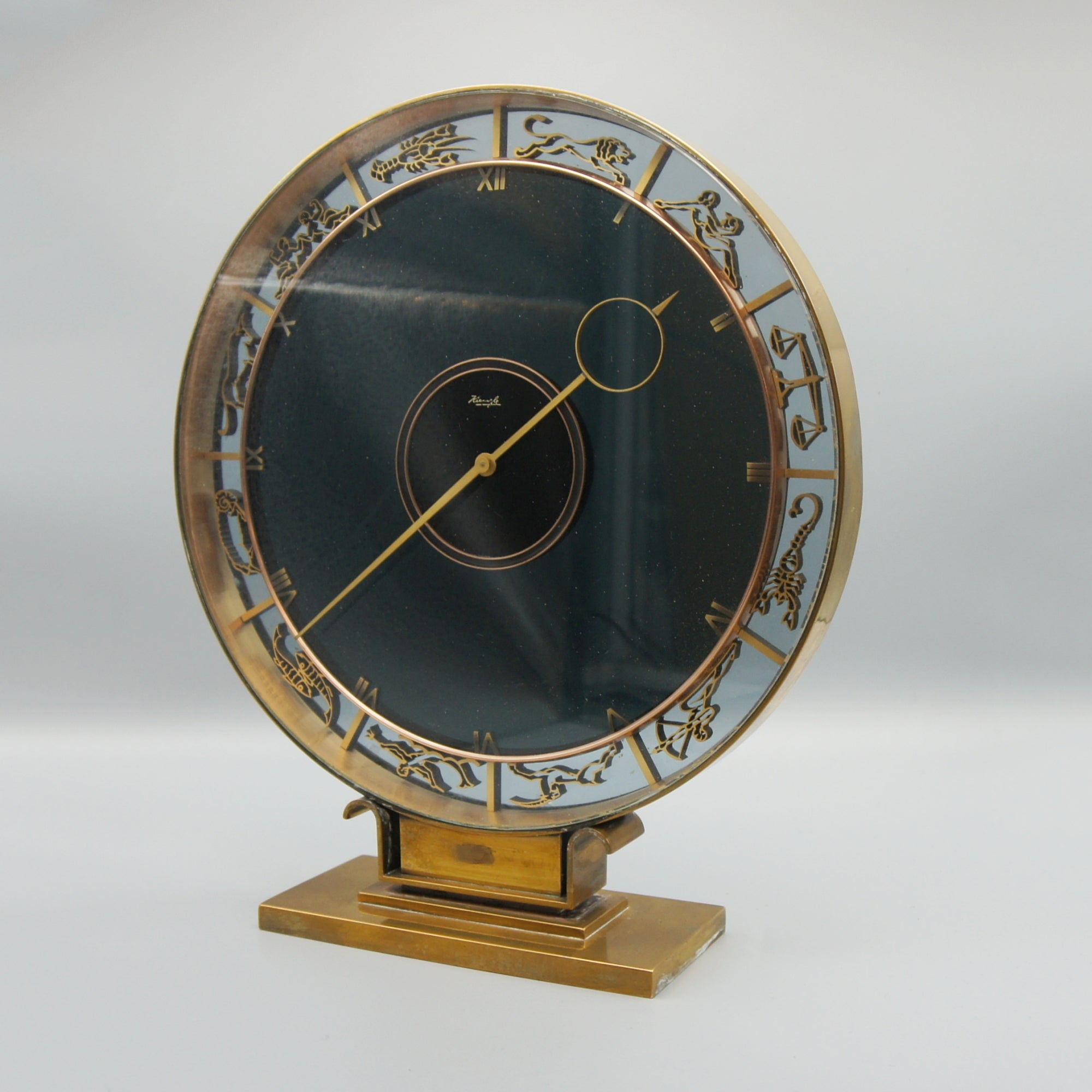 Heindrich Moller for Kienzle Art Deco Zodiac Clock - Markies Antiques Ltd