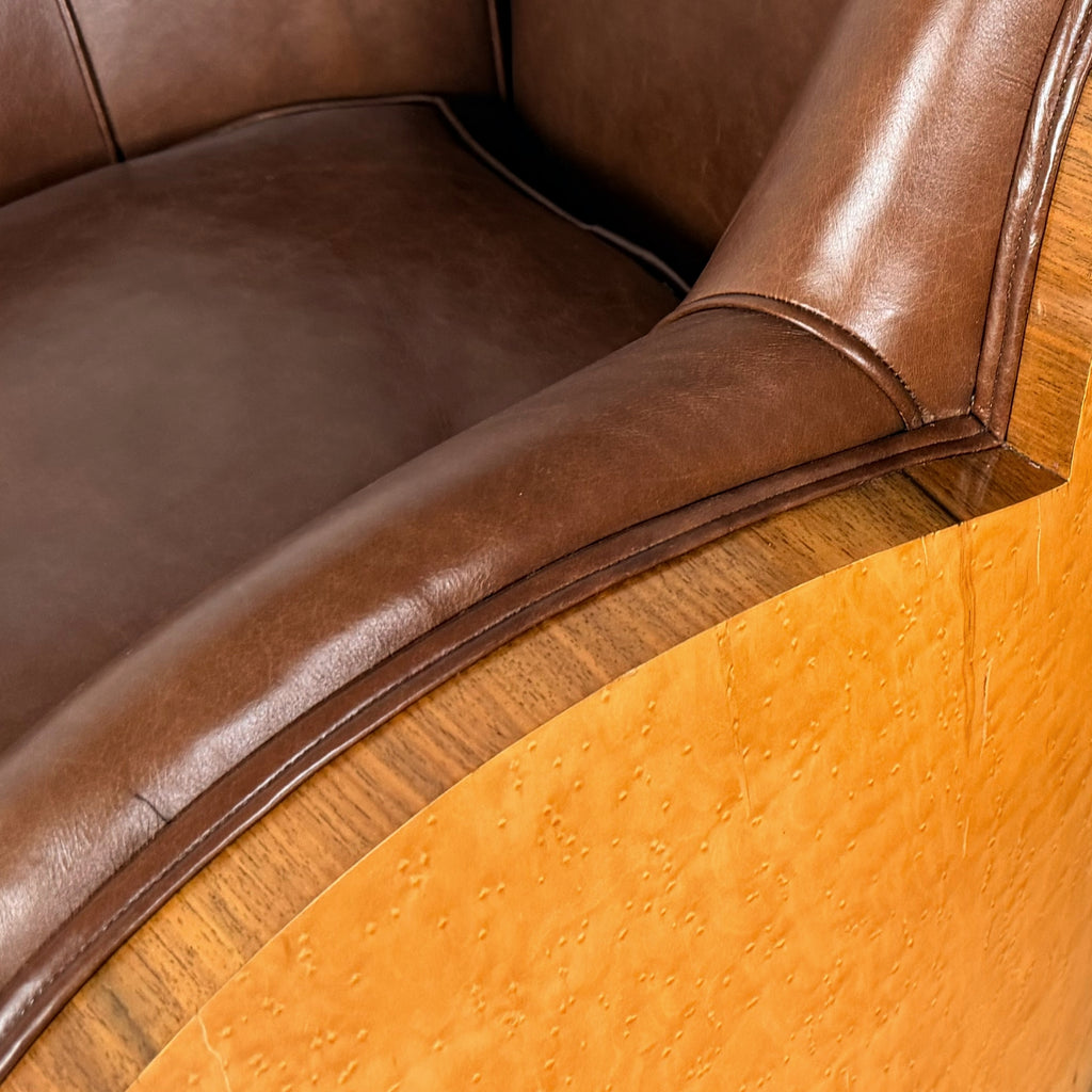 Art Deco 'Cloud' Lounge Chairs by Harry & Lou Epstein | Birdseye Maple and Walnut | Markies Antiques Ltd