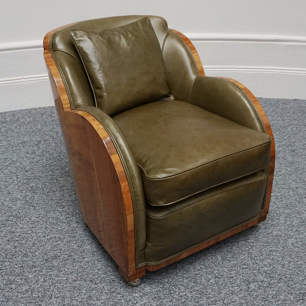 Pair of Vintage Art Deco Green Chairs - Jeroen Markies Art Deco