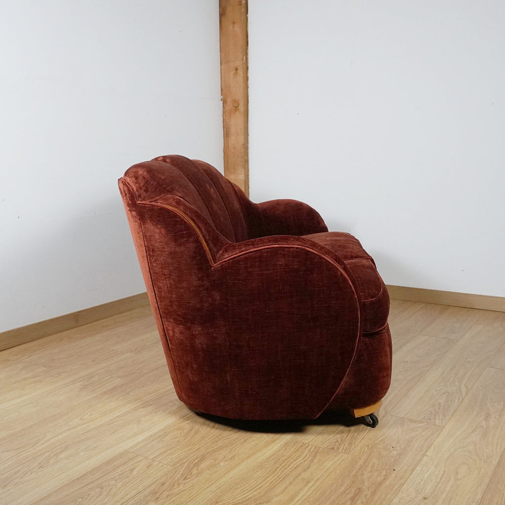 Art Deco Cloud Sofa - Original Art Art Deco Sofa - Markies Antiques Ltd