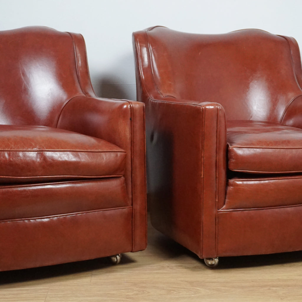 Pair of Art Deco Lounge Chairs