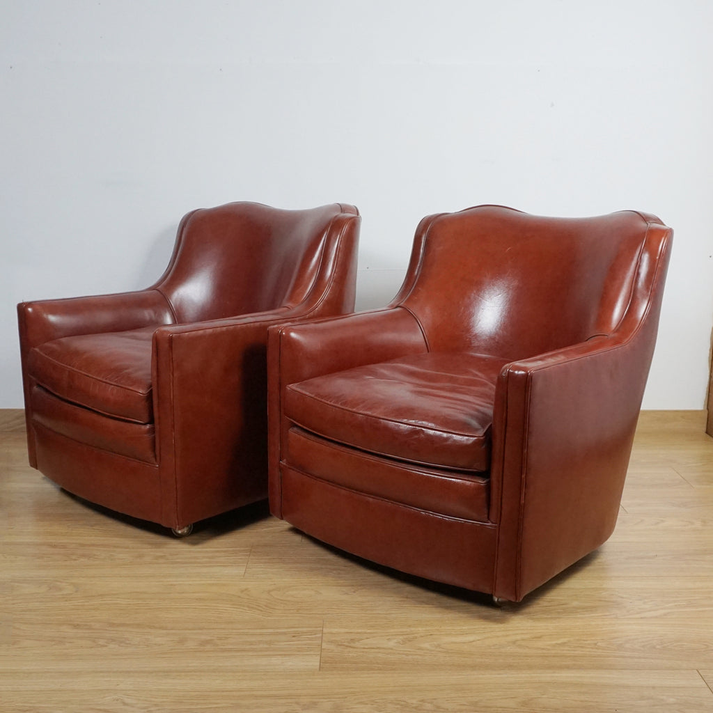 Pair of Art Deco Lounge Chairs