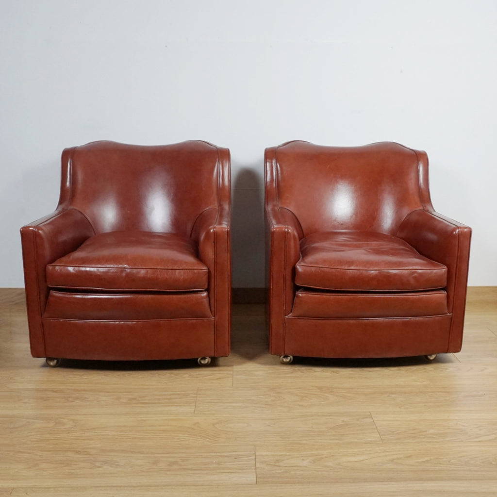 Pair of Art Deco Lounge Chairs