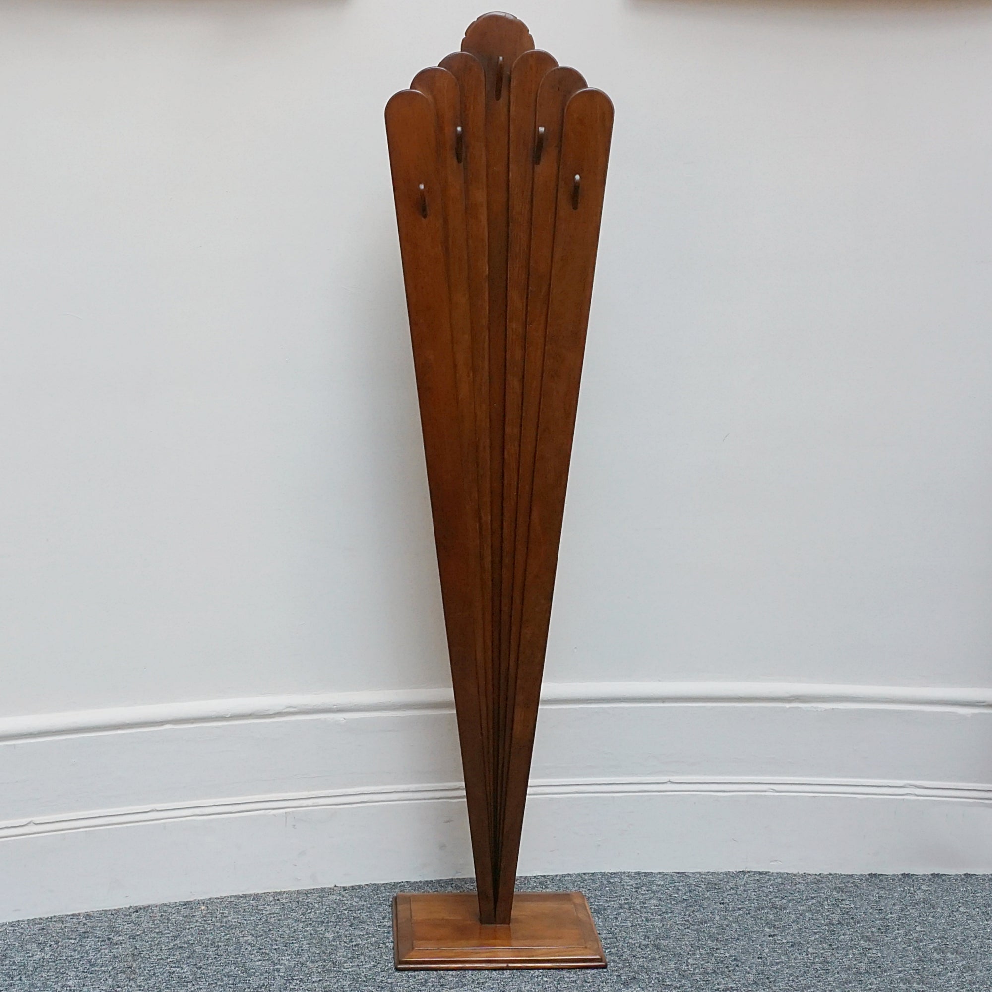 Pair of Art Deco Fruitwood Coat Hooks. Art Deco Entrance Hall Coat Hooks. Hallway Furniture. 1930's - Jeroen Markies Art Deco