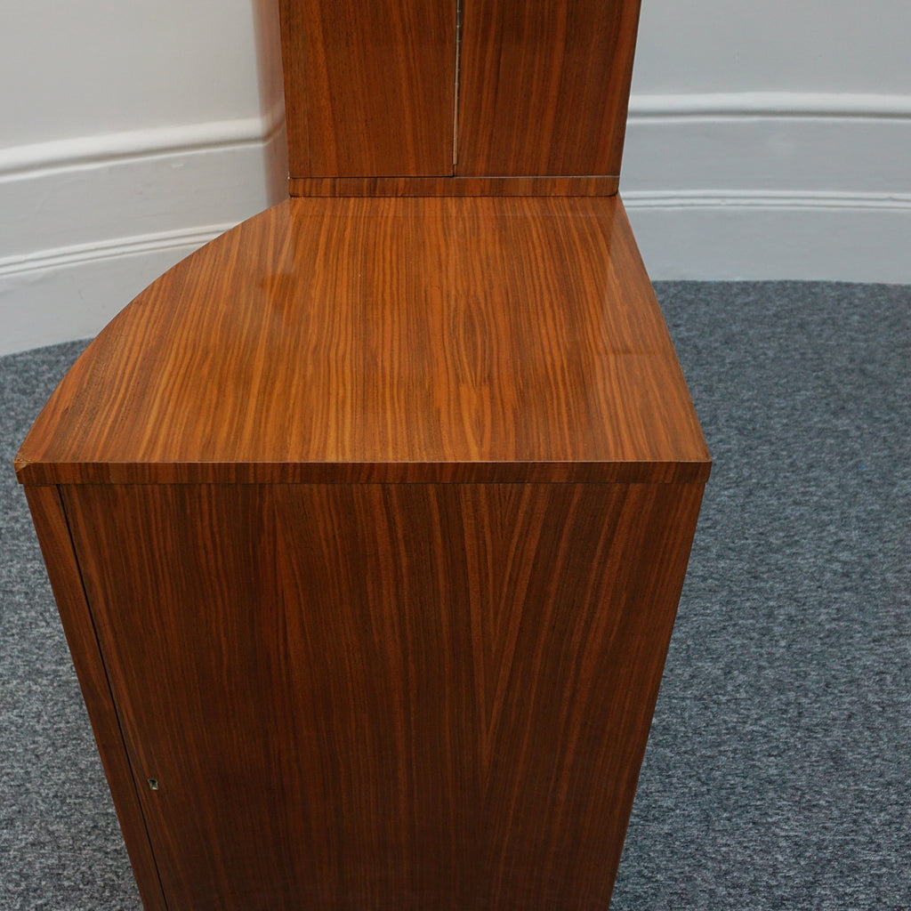 Original Art Deco Figured Walnut Cocktail / Drinks Cabinet - Jeroen Markies Art Deco