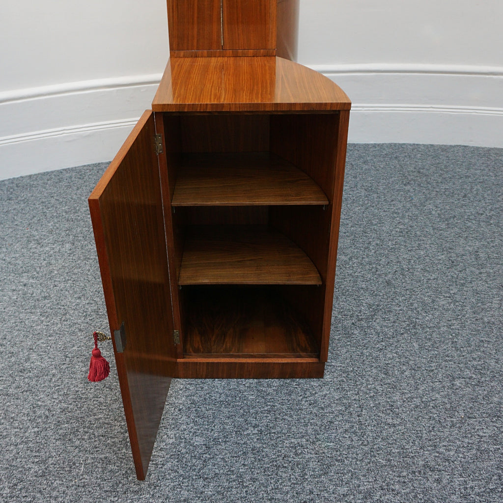 Original Art Deco Figured Walnut Cocktail / Drinks Cabinet - Jeroen Markies Art Deco