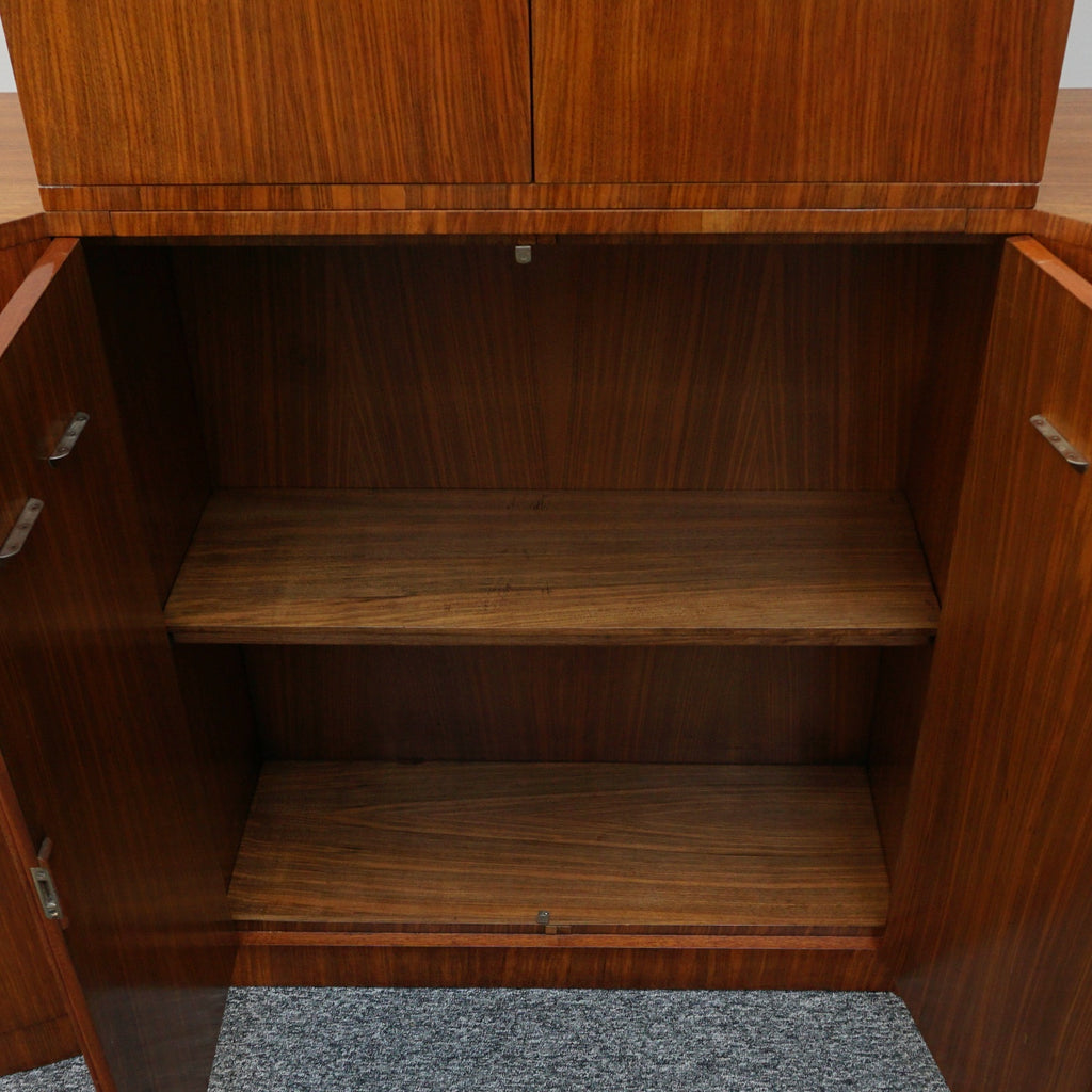 Original Art Deco Figured Walnut Cocktail / Drinks Cabinet - Jeroen Markies Art Deco