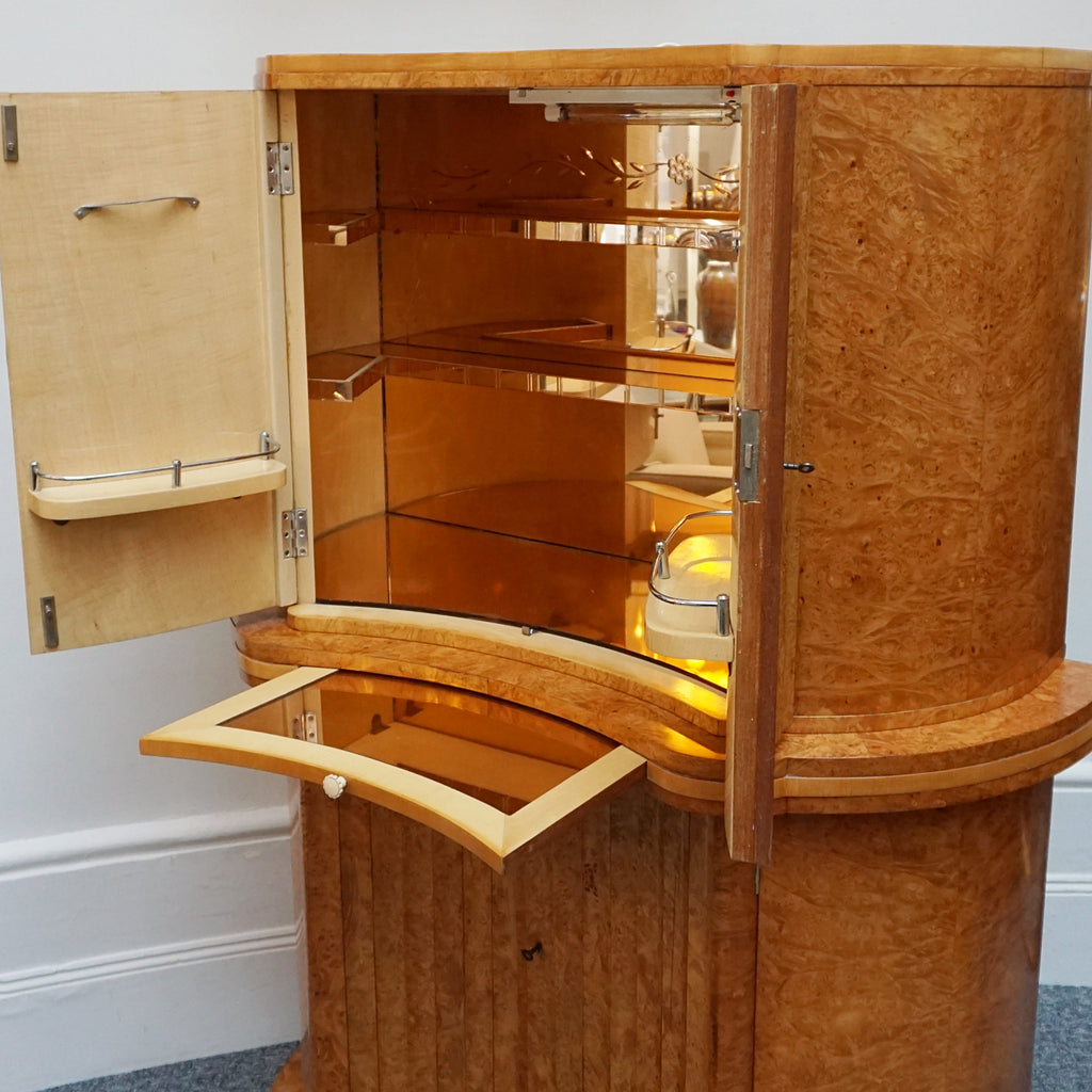 Vintage Art Deco Cocktail Cabinet by Harry & Lou Epstein - Jeroen Markies Art Deco