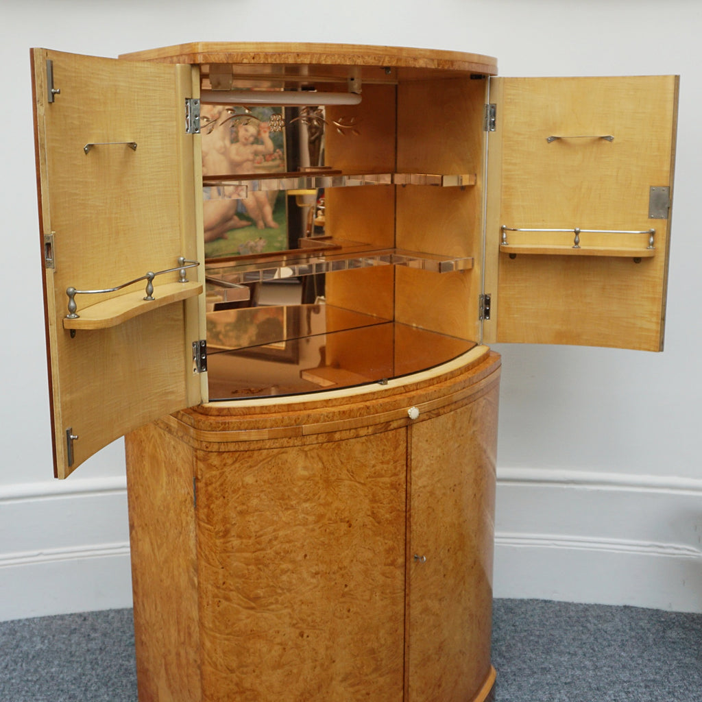 Original English Art Deco Drinks Cabinet by Harry.& Lou Epstein - Jeroen Markies Art Deco