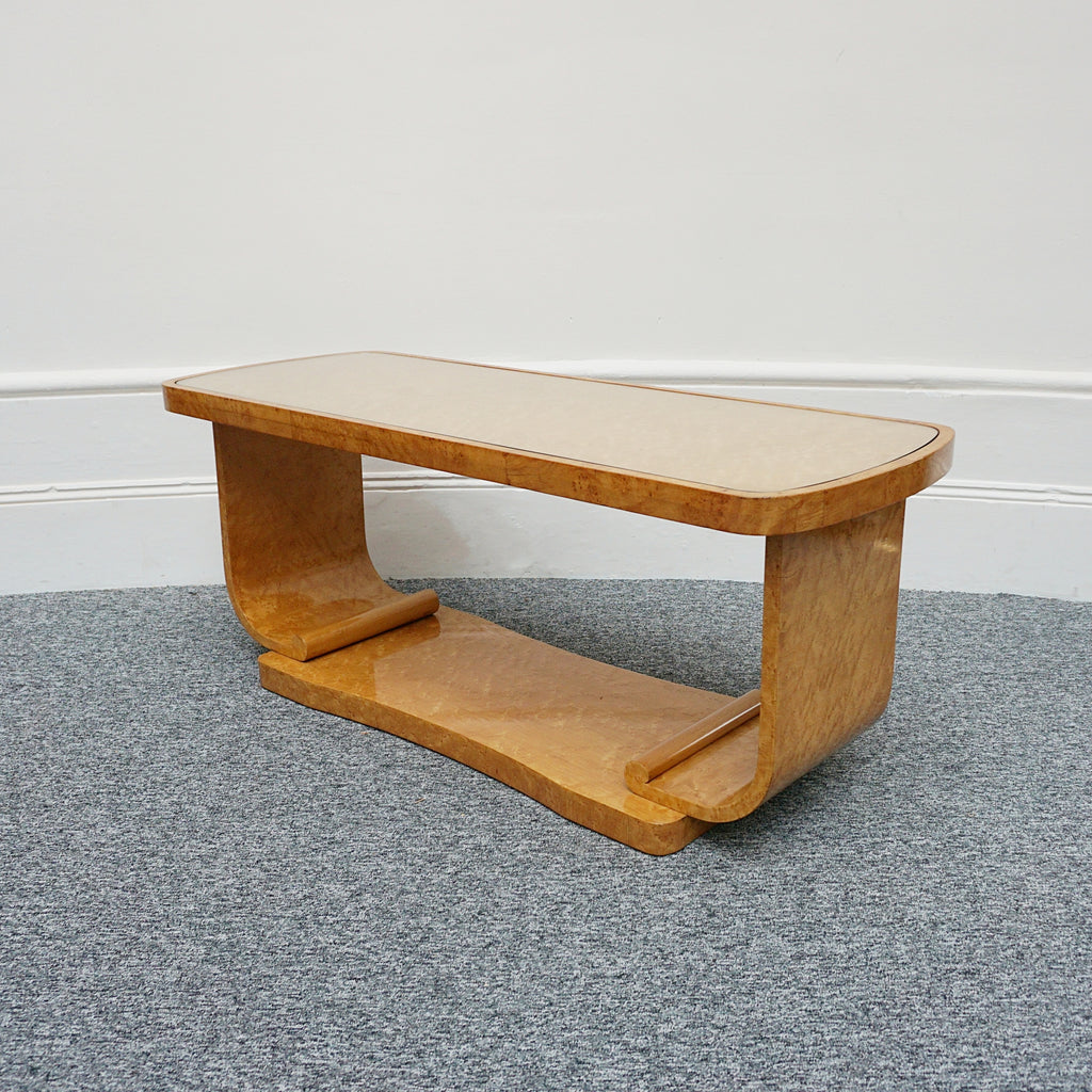 Art Deco Birdseye Maple coffee table. 1930s Coffee table. Harry & Lou Epstein - Jeroen Markies Art Deco