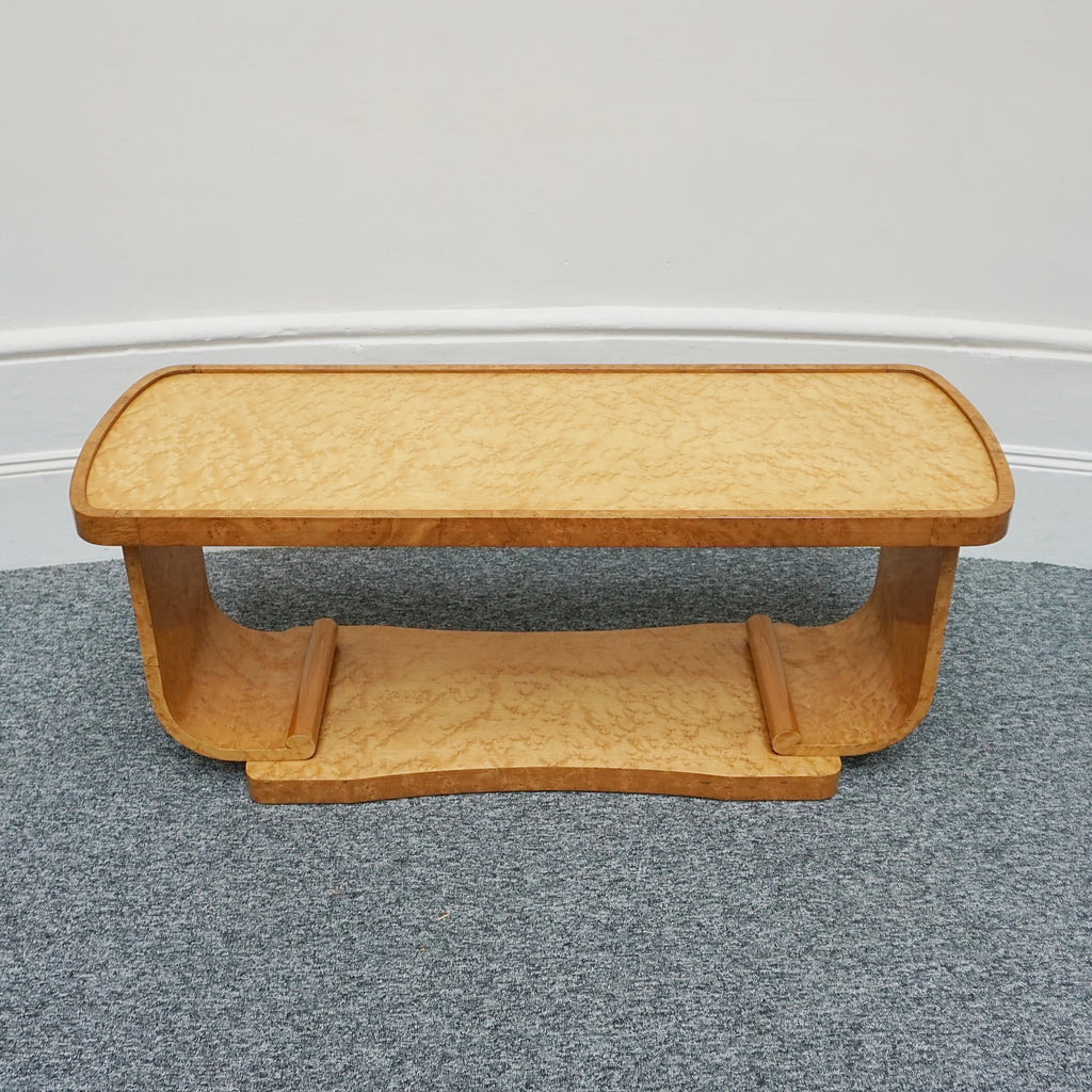 Art Deco Birdseye Maple coffee table. 1930s Coffee table. Harry & Lou Epstein - Jeroen Markies Art Deco